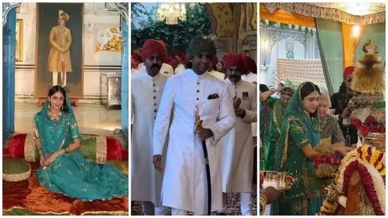 Royal Rituals: Padmanabh Singh and Gauravi Kumari Honor Jaipur’s Teej Traditions