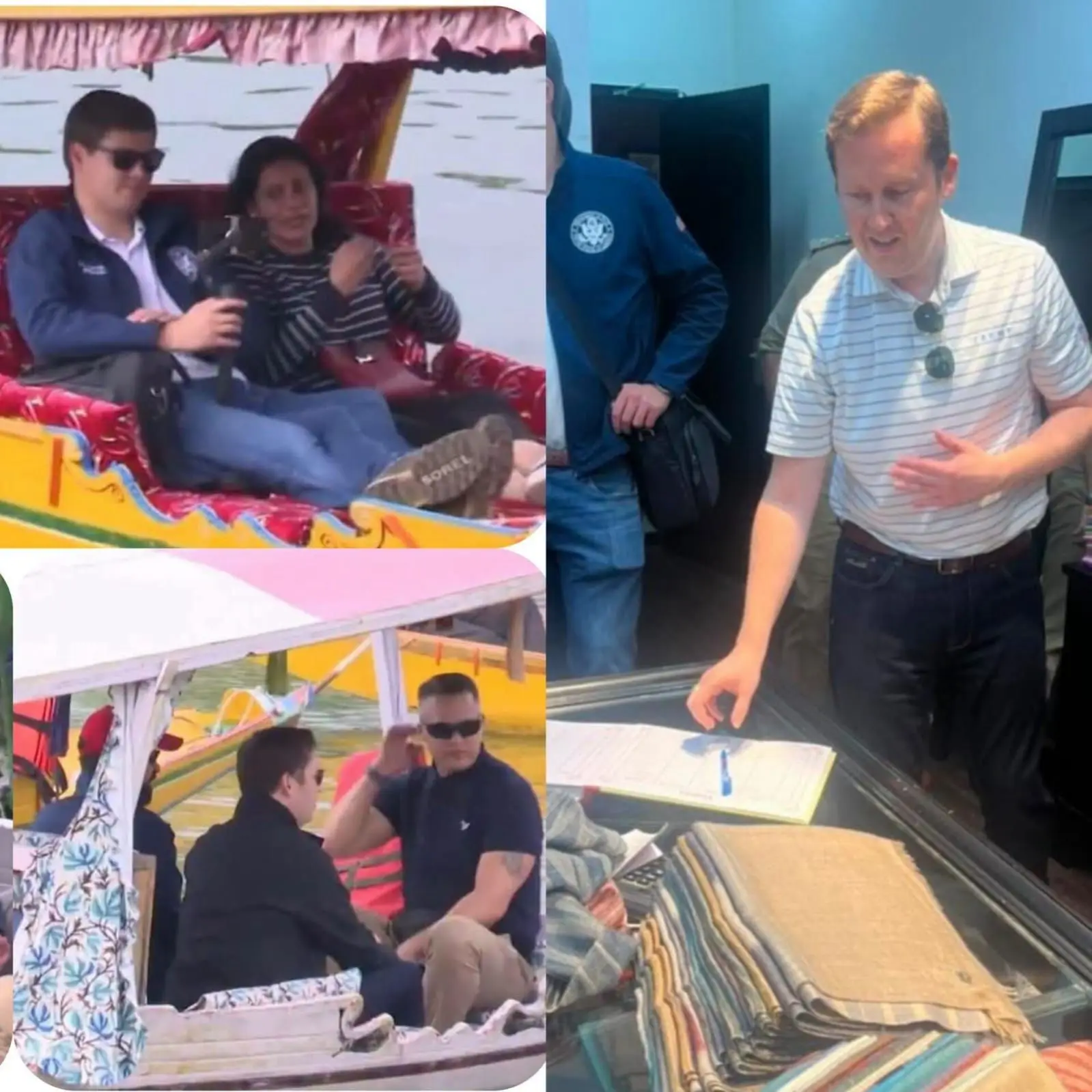 Cultural Current: US Ambassador Sergio Gor Explores Dal Lake and Nishat Crafts