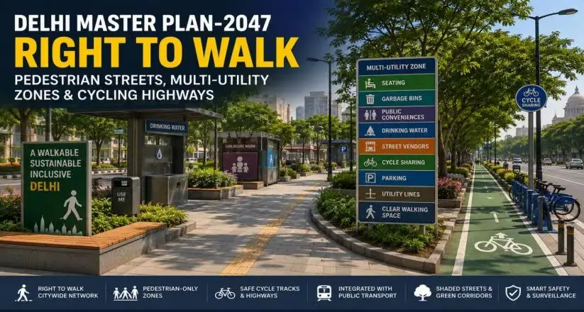 Can the 'Right to Walk' Pedestrian Vision Truly Transform Delhi’s Congested Streets?