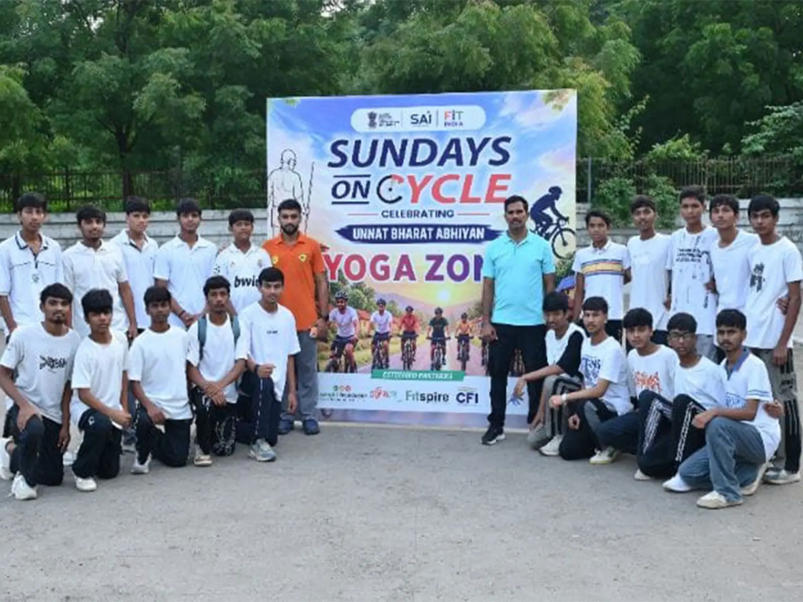 Pedaling to Health: Students Steer the 87th Fit India Sunday
