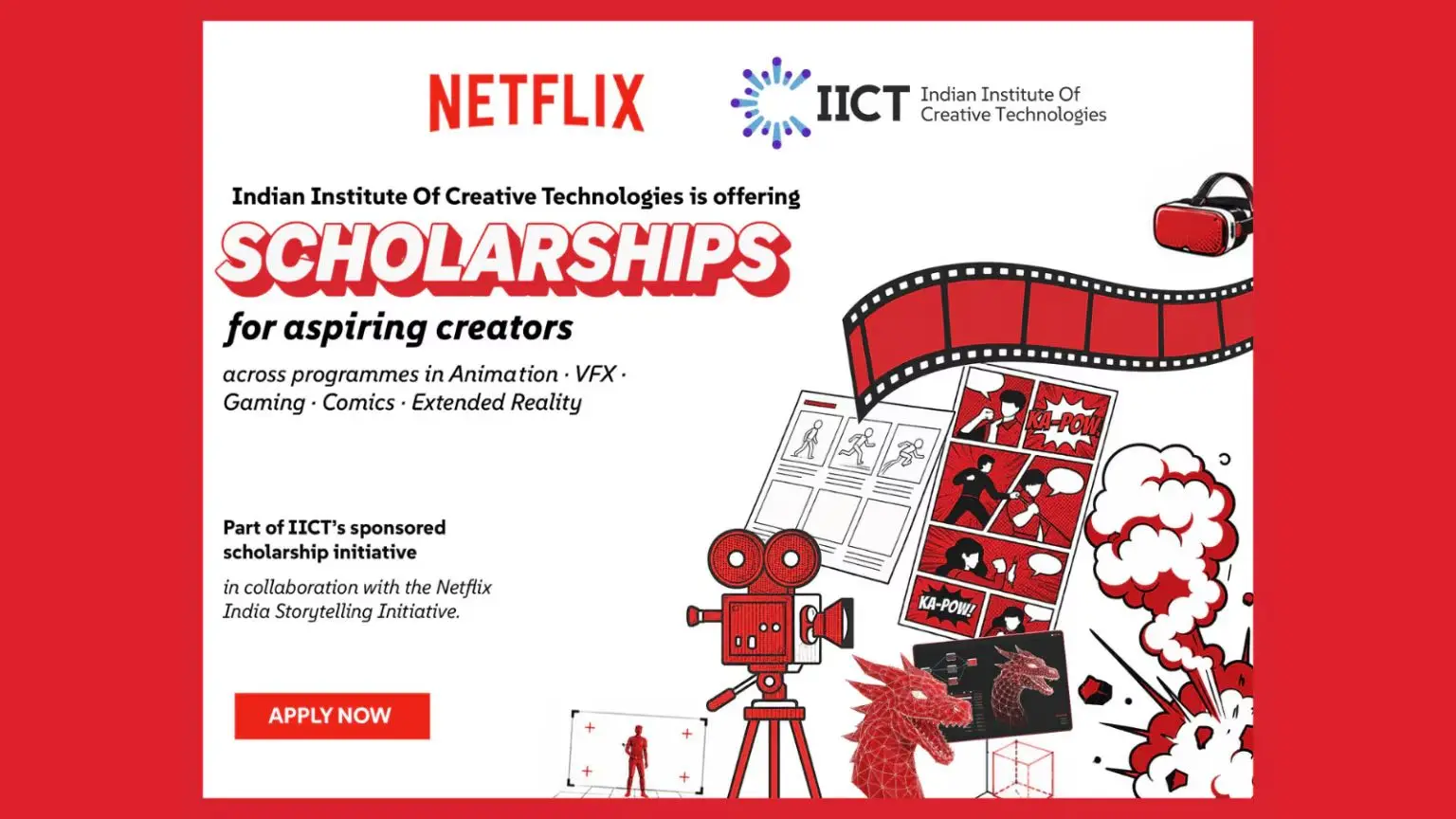Scripting Success: IICT and Netflix Launch Scholarships for 100 Creative Students