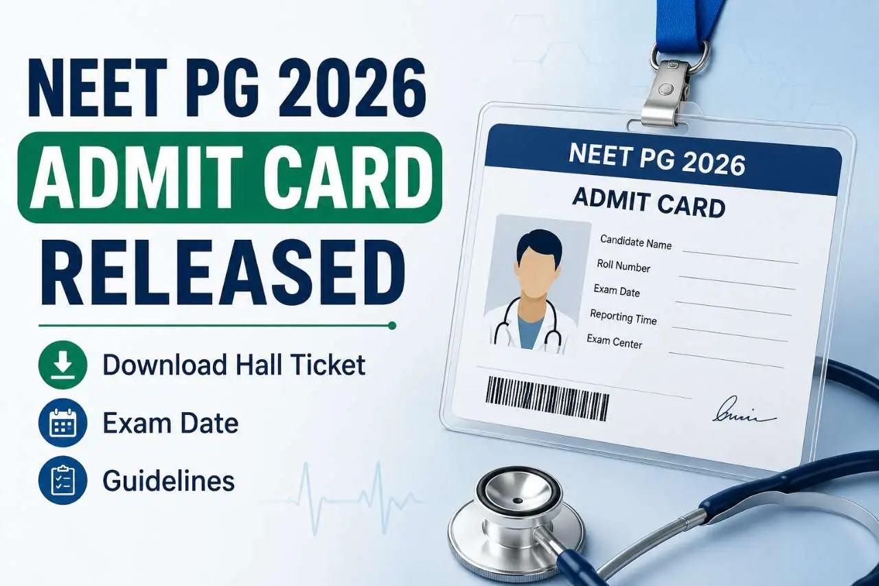 Admit Cards Live: NBEMS Releases NEET PG 2026 Hall Tickets Ahead of Aug 30 Exam