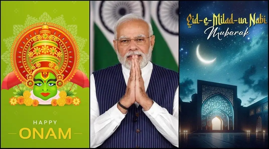 A Season of Unity: PM Modi Joins Nation in Celebrating Onam and Eid Milad-un-Nabi