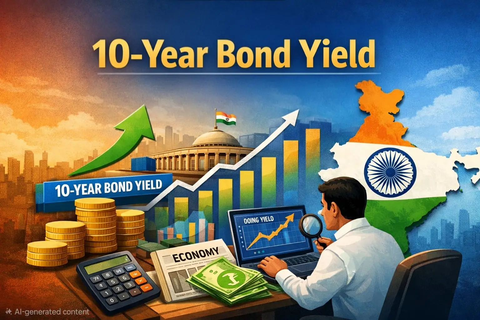 India 10-Yr Benchmark Govt Bond Yield Edges Up to 6.8505%