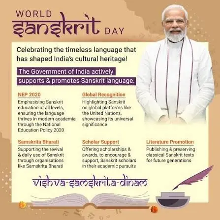 The Language That Launched A Thousand Scripts: PM Modi Extends Greetings on World Sanskrit Day
