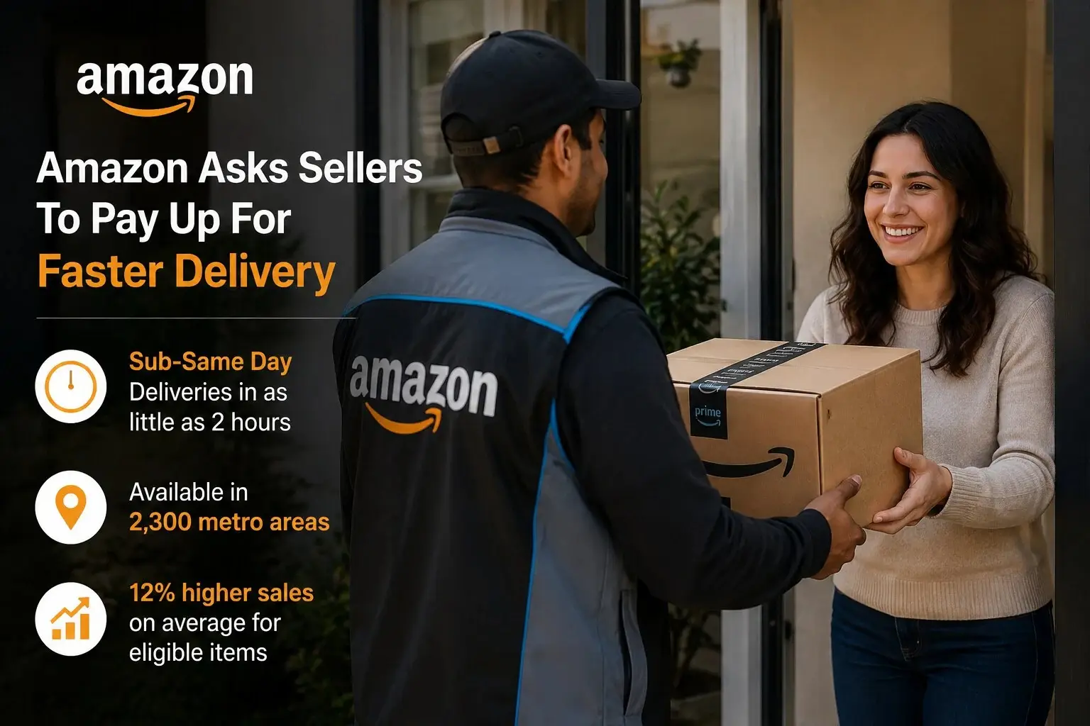 Amazon US Sellers Bid for Faster Sub-Same-Day Delivery