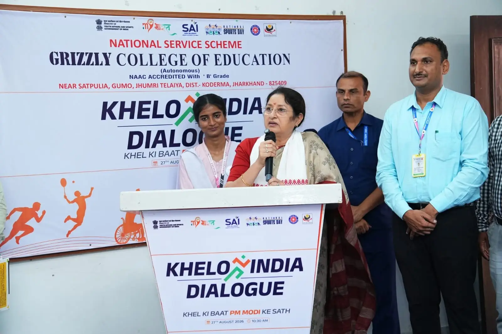 Annpurna Devi Joins Khelo India Samvad in Koderma