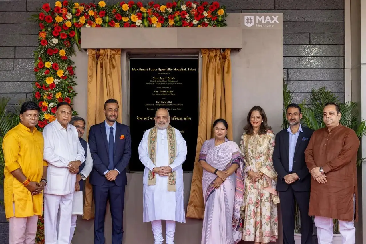 Healing Heights: Amit Shah Inaugurates 400-Bed Tower at Max Saket Hospital