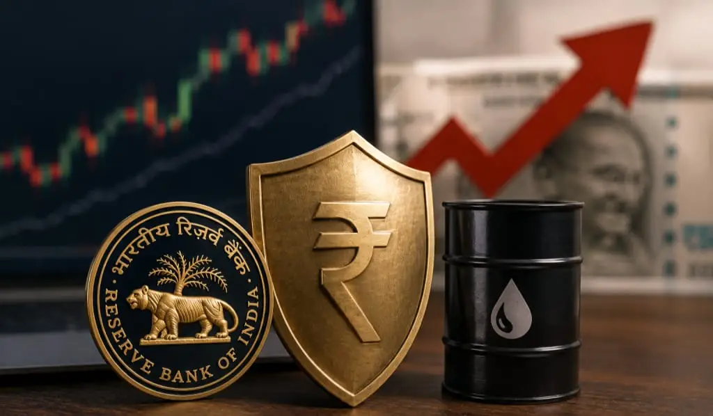 RBI Steps In as Oil Pressures the Rupee, Holds It Near 94.46