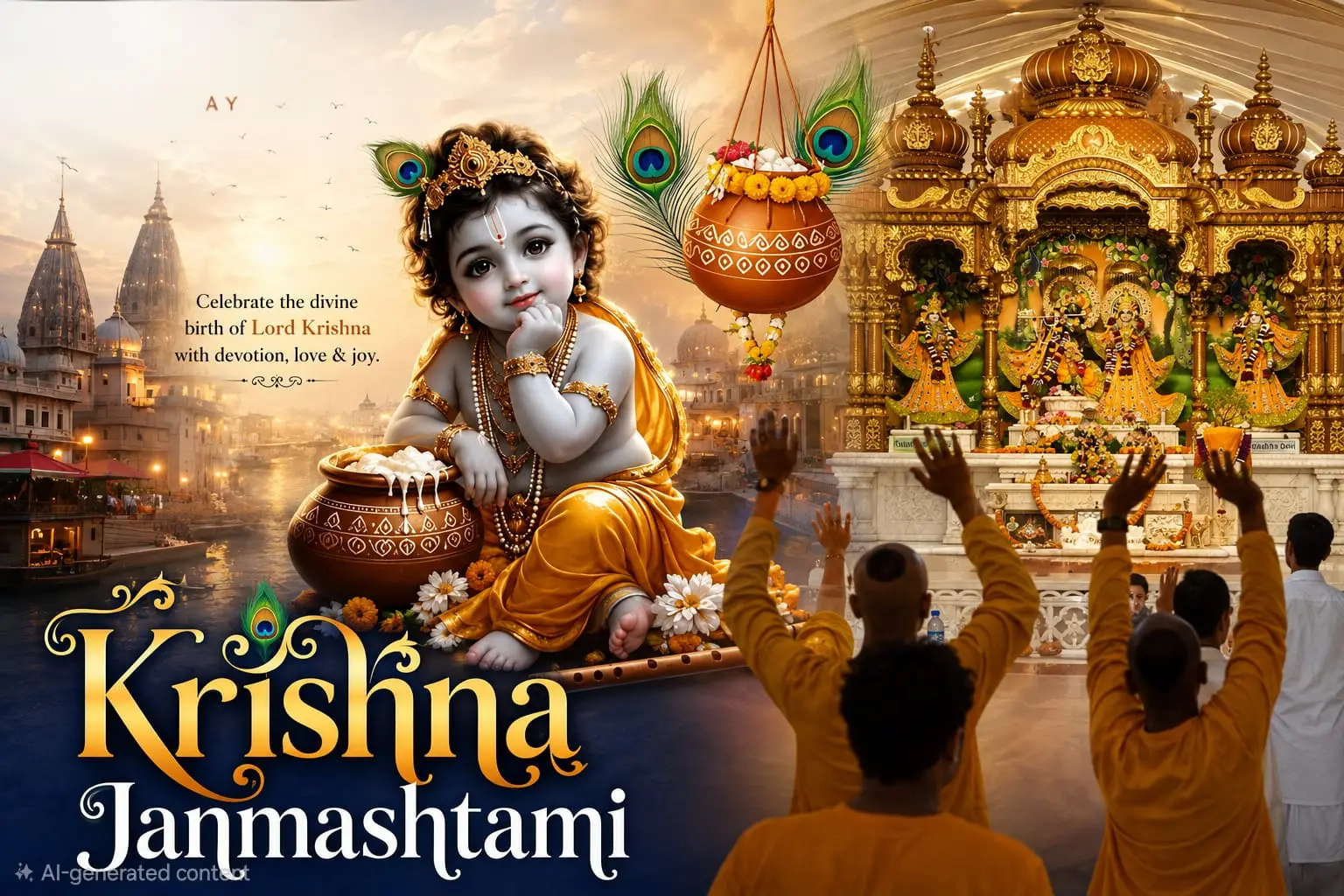 Janmashtami Fervour Grips Temples Across India as Devotees Join Celebrations