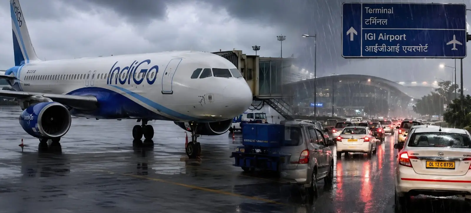 Delhi Rains Trigger IndiGo and Akasa Air Flight Advisories