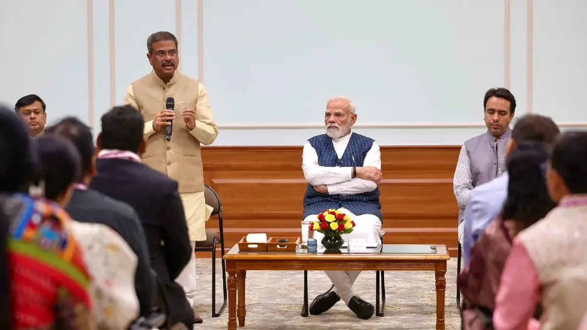 PM Modi Meets National Teachers' Award Winners in New Delhi