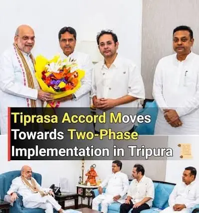Two-Step Treaty: Amit Shah Outlines Phased Rollout for Tripura Accord