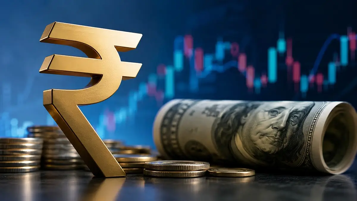Navigating Forex Volatility: Indian Rupee Ends Lower at 95.1050 Per US Dollar