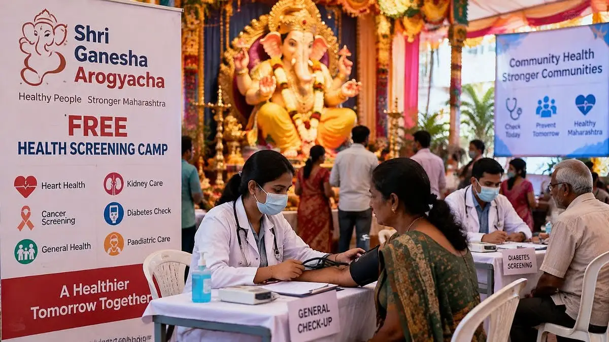 Faith and Fitness: Maharashtra to Hold 20,000 Health Camps During Ganeshotsav
