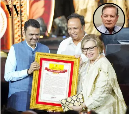 Honoring a Master Storyteller: Helen Accepts Raj Kapoor Award for Salim Khan