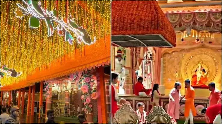 Antilia Turns Into a Floral Wonderland for the Ambanis’ Ganesh Chaturthi