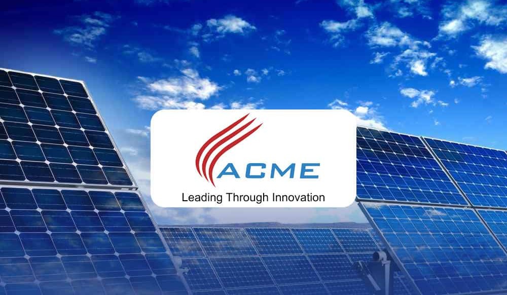 ACME Solar Lands Rs 3,892 Crore Funding From SBI for 400 MW Renewable Energy Project
