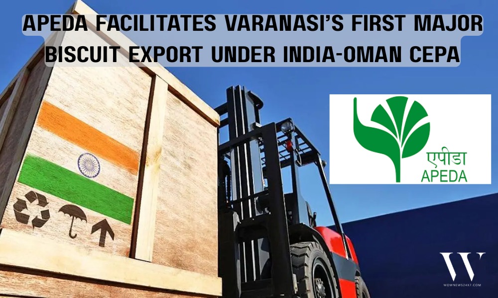 Varanasi Flags Off First Biscuit Export Shipment to Oman