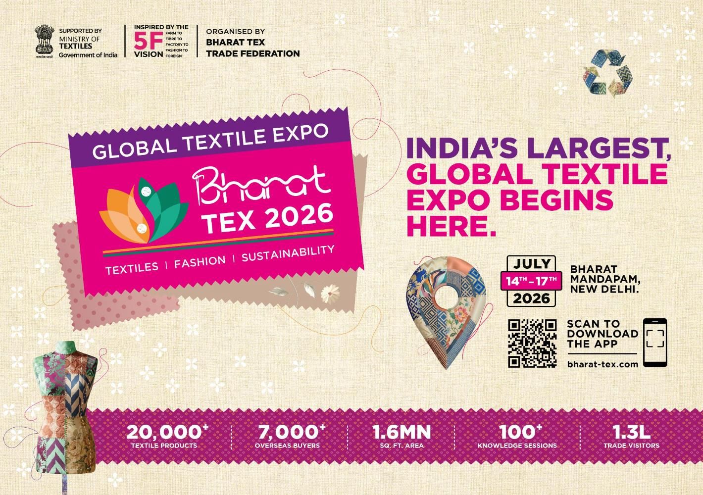 Bharat Tex 2026: Weaving India’s $350B Textile Ambitions