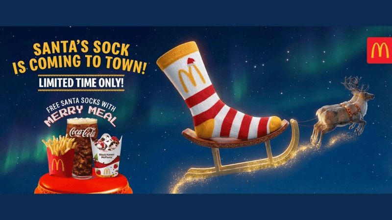 Cozy Fries & Festive Vibes: McDonald’s Merry Meal Comes With Free Holiday Socks