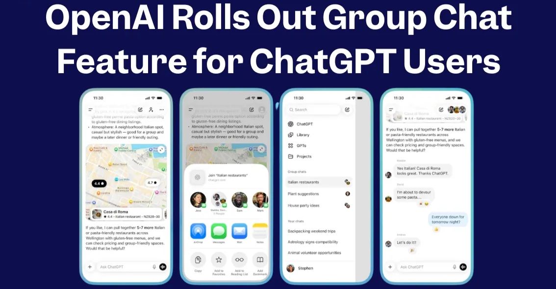 Chatting Beyond One-on-One: OpenAI’s Group Conversations Put ChatGPT in the Social Spotlight