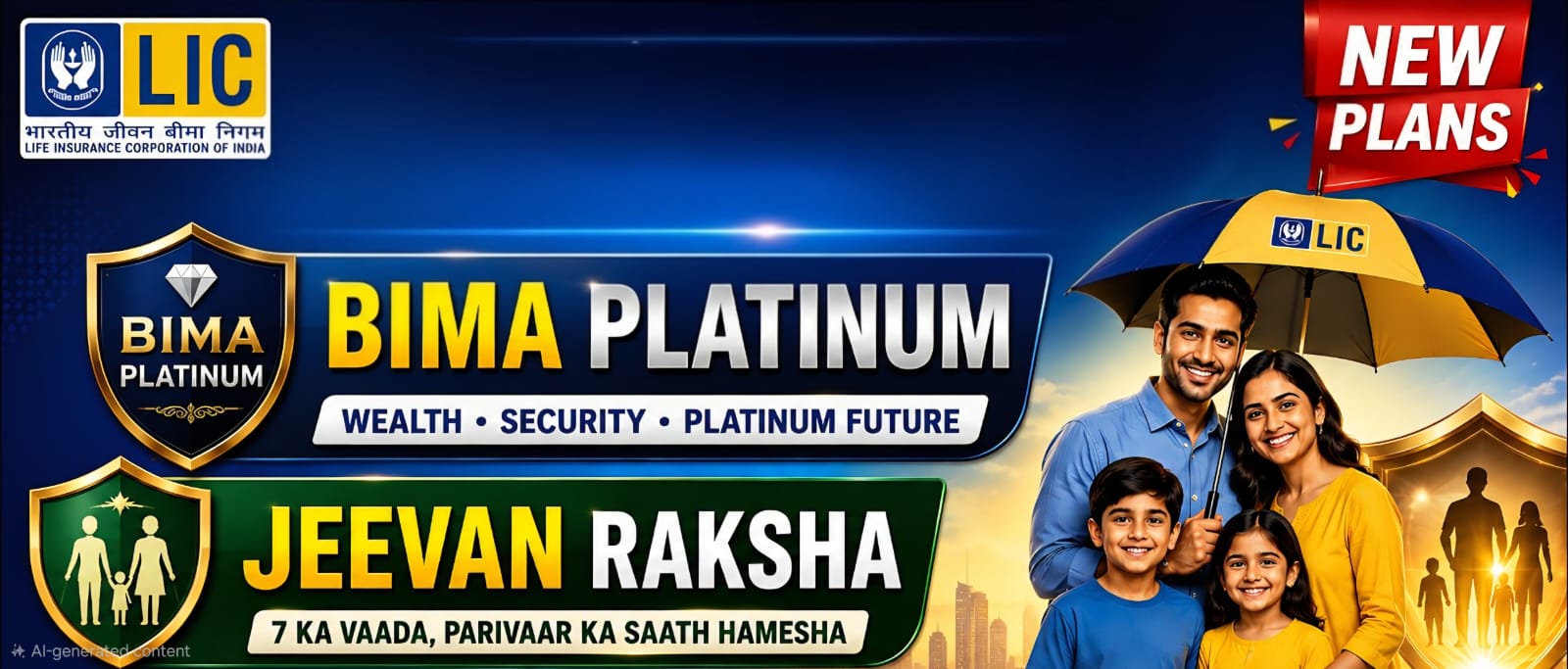 LIC Launches Bima Platinum and Jeevan Raksha Plans
