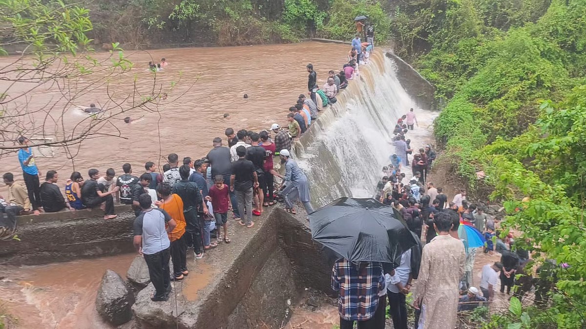 Heavy Rain Submerges NH-66 Stretch in Raigad; Landslide Hits Roha