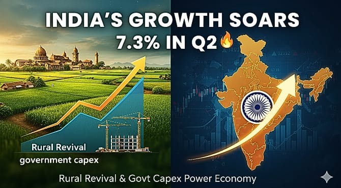 India’s Economy Likely Grows 7.3% in Q2, Underpinned by Rural Demand and Government Spending