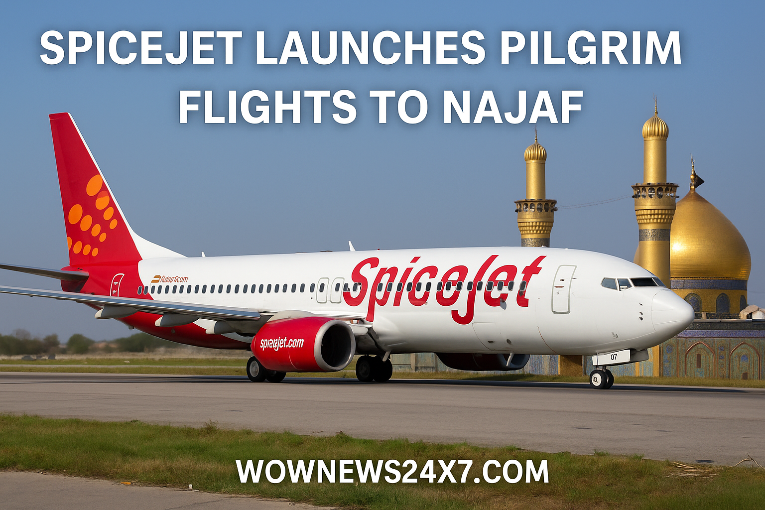 Journey of Faith Simplified: SpiceJet Makes Najaf Accessible with New Direct Service