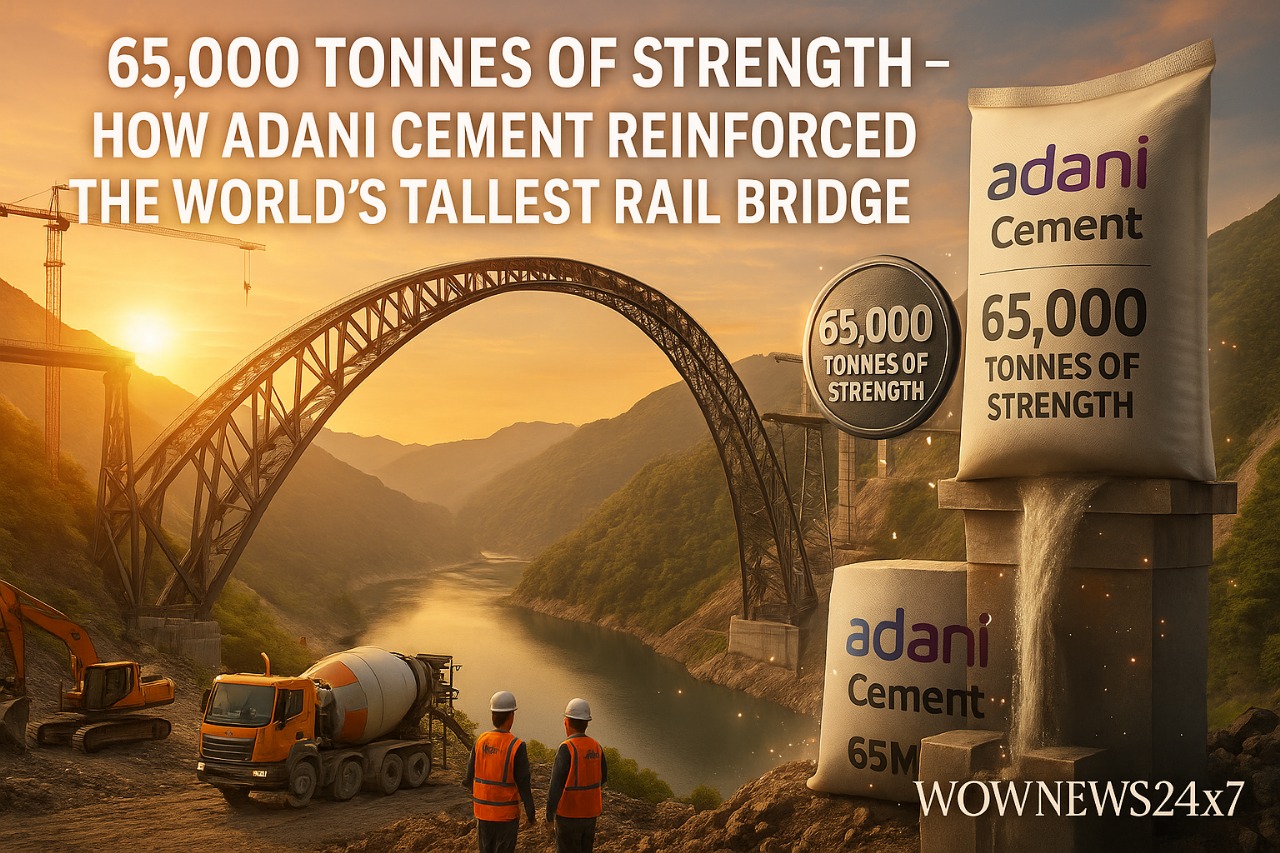 65,000 Tonnes of Strength—How Adani Cement Reinforced the World’s Tallest Rail Bridge