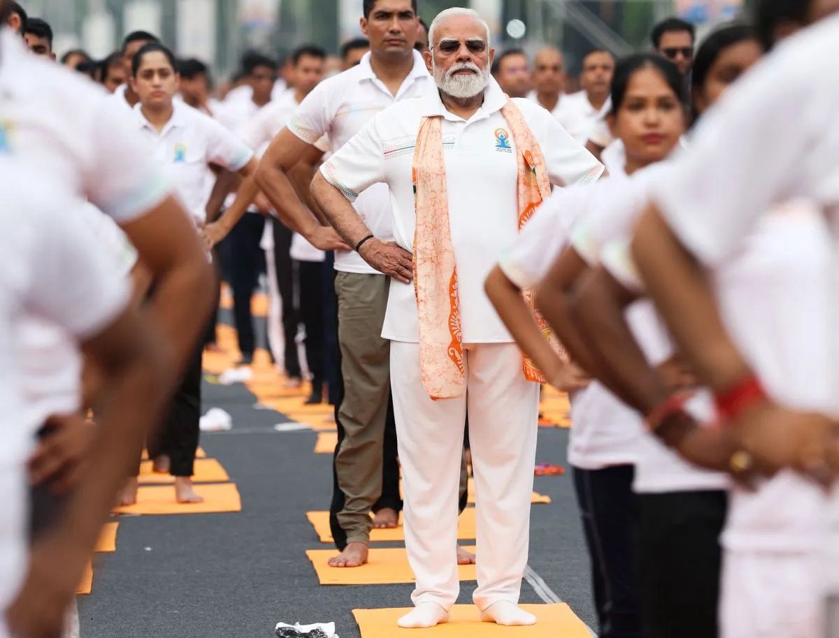 Mat Performance: PM Modi Hails Global Stretch of Yoga Day
