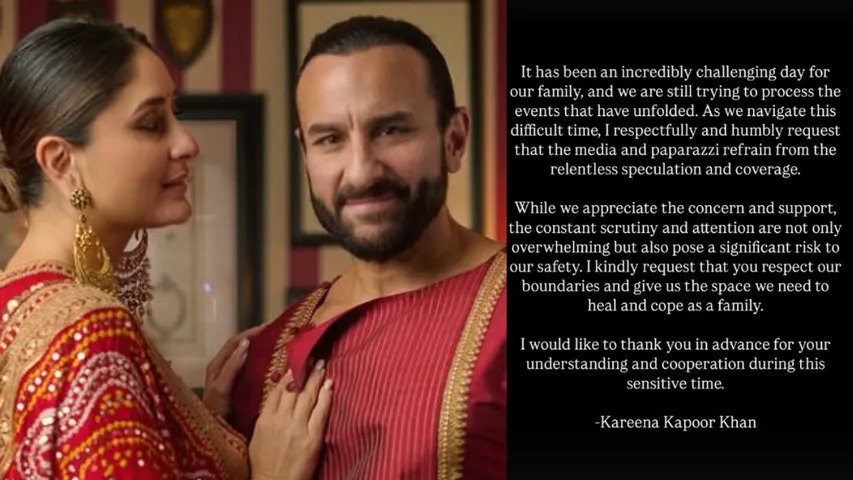 Kareena Kapoor Khan's Cryptic Message Sparks Speculation Amidst Saif Ali Khan Stabbing Recovery