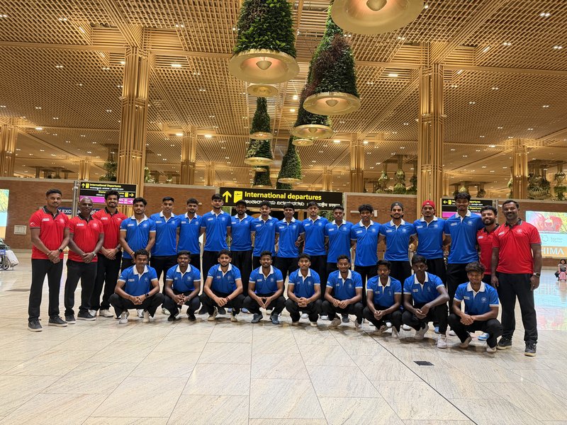 Indian Junior Men's Hockey Team Leaves for Belgium Tour