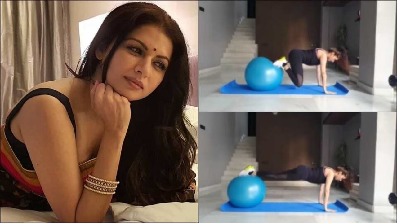 A Simple Gym Ball, A Strong Core: Bhagyashree’s Secret To Timeless Energy