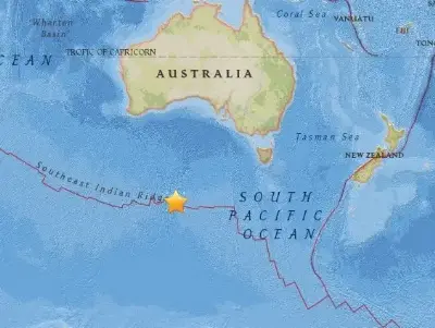 Seafloor On The Move: 5.9 Magnitude Earthquake Hits Western Indian Antarctic Ridge