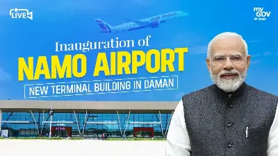 PM Modi Inaugurates New Terminal Building of NAMO Airport in Daman