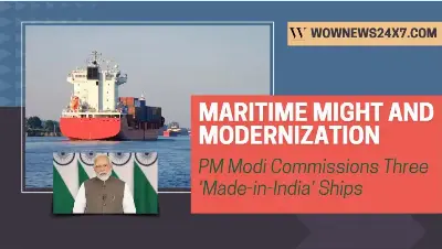 PM Modi Commissions Naval Ships: Maritime Strength Ensures Peace