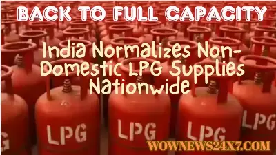India Restores Non-Domestic LPG Supplies to Pre-Crisis Levels
