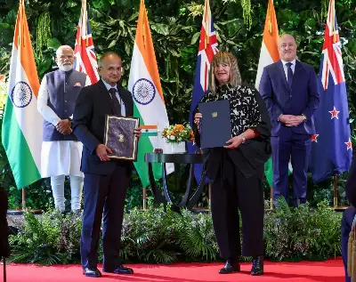 India, New Zealand Set ₹35,000 Cr Trade Target by 2030