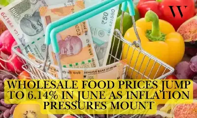 India’s Wholesale Price Food Index Hits 6.14% in June, Govt Says