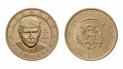 U.S. Mint Unveils New $1 Coin Featuring President Donald Trump
