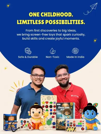 WOW STORY OF THE DAY: Two Founders Aged 21 and 22 From Pune Built India's Most Loved Screen-Free Educational Toy Brand