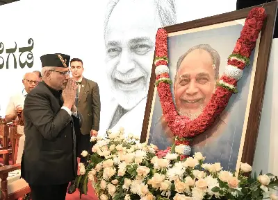 VP Radhakrishnan Honors Ramakrishna Hegde on Birth Centenary