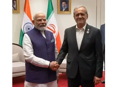 PM Modi Meets Iran President Pezeshkian at SCO Summit in Bishkek