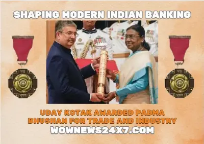 President’s Medal For India’s Market Maker - Uday Kotak Conferred Padma Bhushan For His Role In Building Modern Financial Institutions