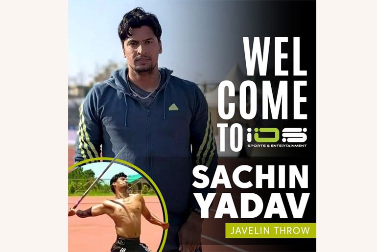 IOS Sports Signs Rising Javelin Star Sachin Yadav  IOS Sports and Entertainment has announced the