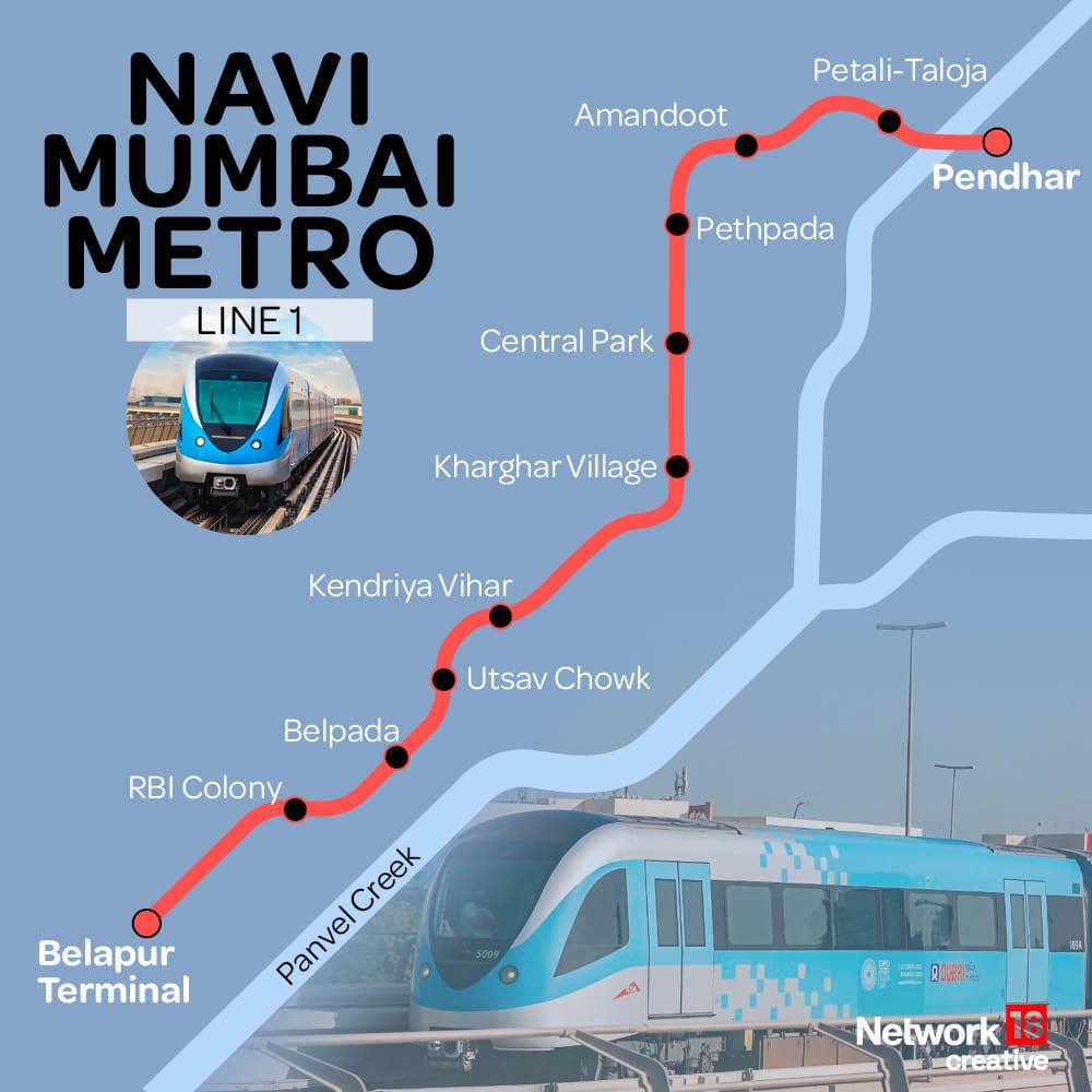Navi Mumbai Metro Line 1 to Implement Revised Timetable Starting January 20