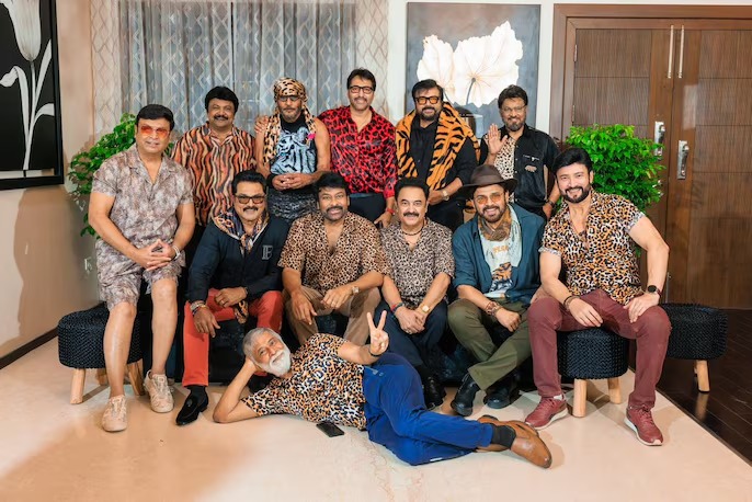 The Iconic 80s Stars’ Reunion: Chiranjeevi, Jackie Shroff & Khushboo Celebrate Friendship and Legacy