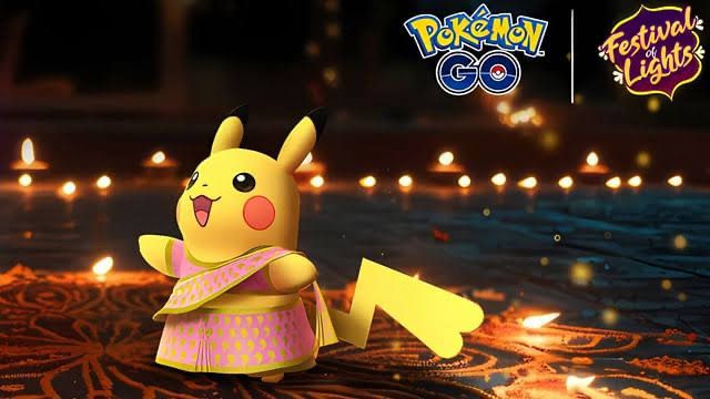 Sanskari and Sparkly: Pikachu Dresses Up for a Diwali Comeback in Pokémon GO